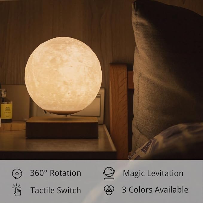 Levitating Moon Lamp, Floating Moon Lamp Magnetic Levitation Moon Light Gifts for girls, boys, Children and teenagers