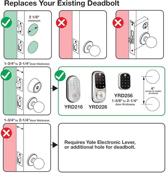 Yale Security Assure Lock Touchscreen with Z-Wave with Ridgefield Handleset - Works with Ring Alarm, Samsung SmartThings, Wink, ADT and More, Black