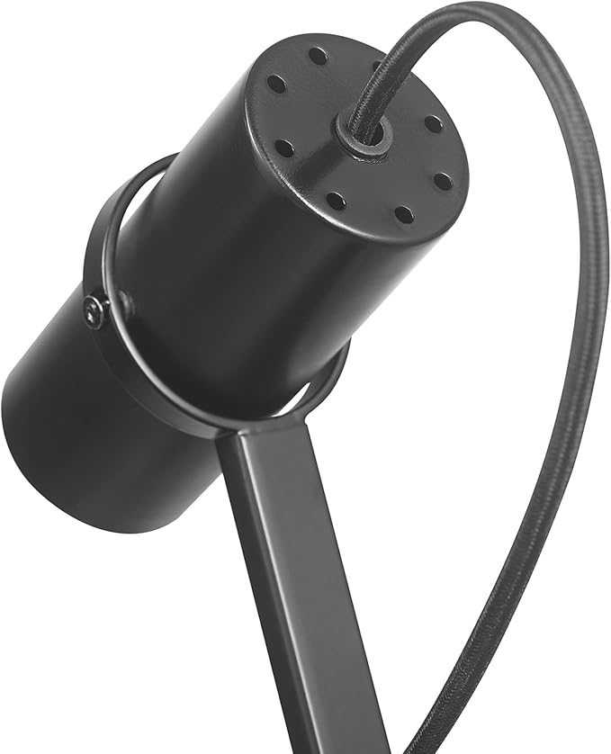 Globe Electric MRDK by Globe Series.01.TL 16" LED Desk Lamp, 2.1A Combined USB Port and USB-C Port, 5 Watts, 240 Lumens, 3000 Kelvin Warm White, Adjustable Shade, Matte Black
