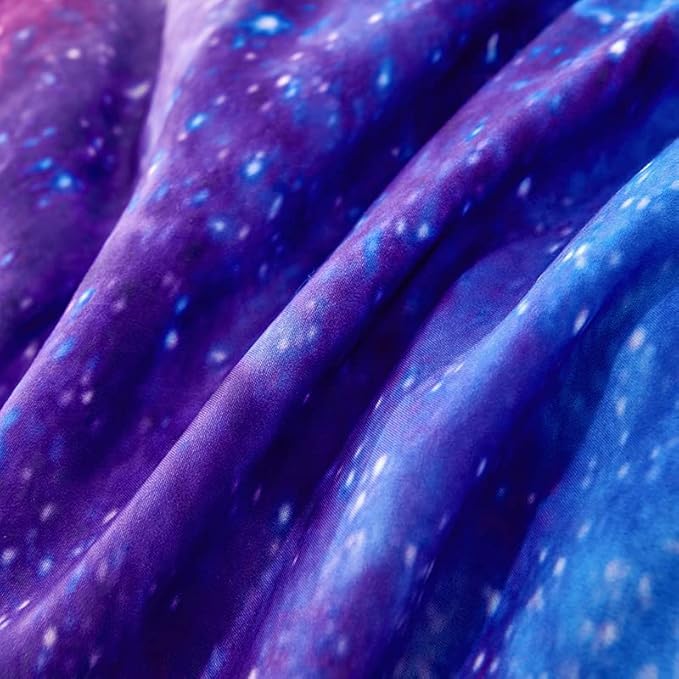 Purple Comforter Set for Girls,Galaxy Comforter Set for Boys Kids,Space Bedding Queen,Kids Comforter Set for Girls,Galaxy Bedding Set Queen with Pillowcases