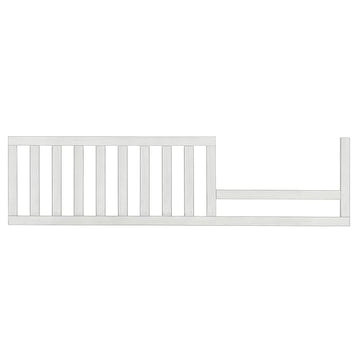 Evolur Andorra Convertible Crib Toddler Guard Rail in Weathered White, Full Assembly from Crib to Toddler Bed, Lasting Quality, Solid Wood Construction