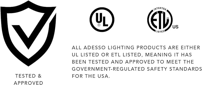 Adesso 3217-01 Prospect 9.5" -14.5" LED Clip Lamp, Black, Smart Outlet Compatible