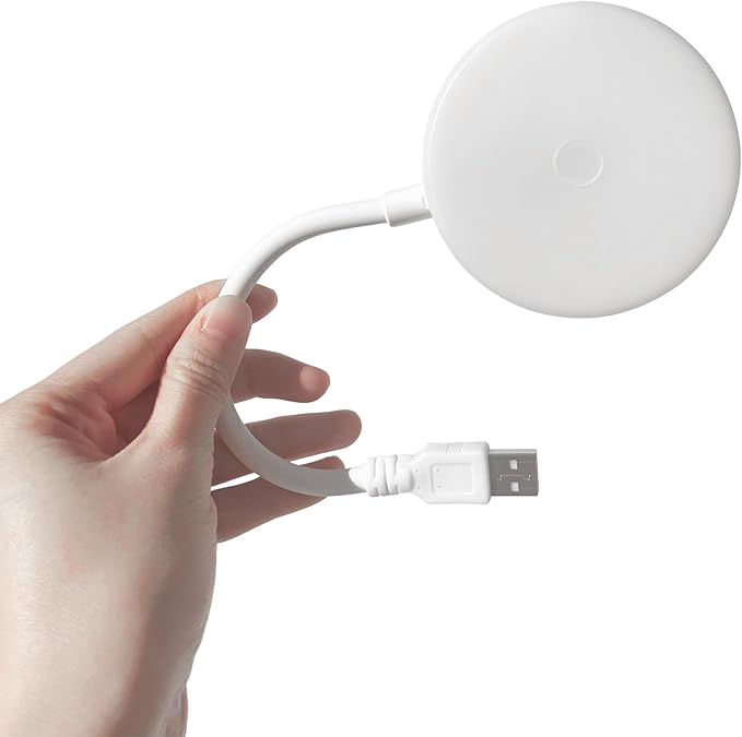 USB Night Light with 3 Color Mode, Arbitrary Brightness Control Small lamp, Portable 360° Flexible Gooseneck for Reading, Makeup, Fill Light, Travel, Outdoor, Power Failure Emergency.