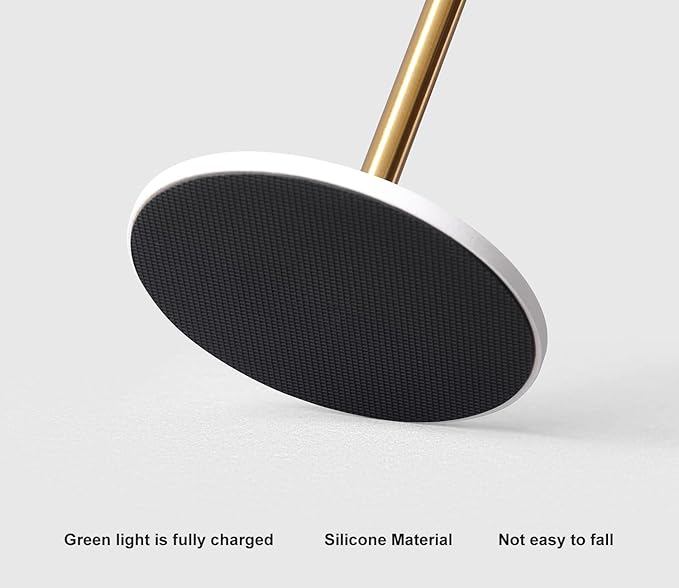 DAWALIGHT Cordless Lamp 4000mAh Rechargeable tbale lamp LED Desk Lamp Stepless Dimming White and Gold Battery Operated Portable Cordless 2700K White Base