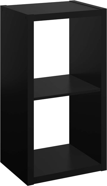 ClosetMaid 4540 Decorative Open Back 2-Cube Storage Organizer, Black