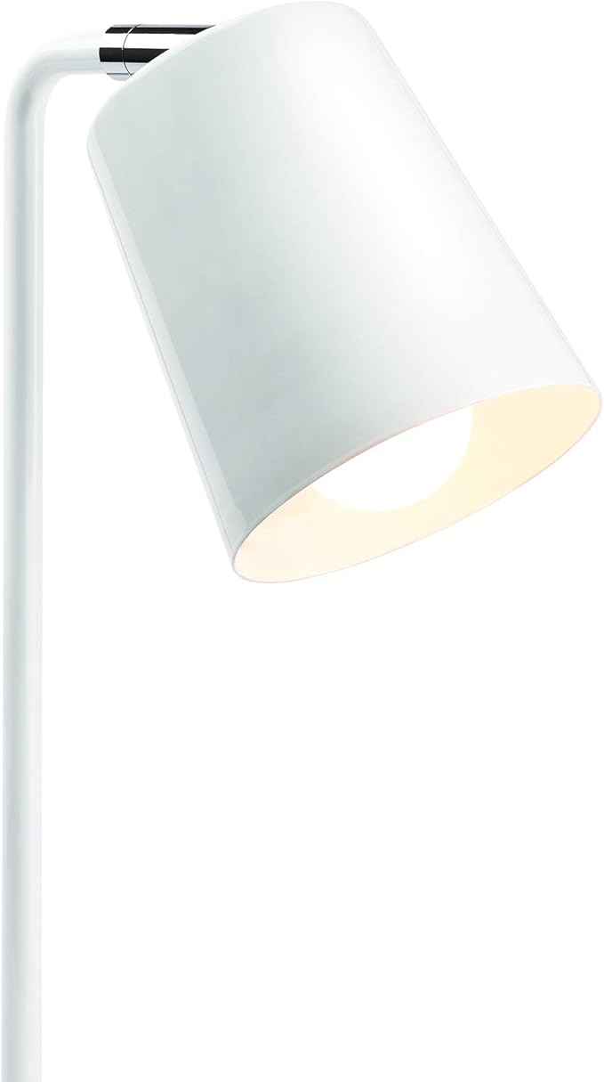 Newhouse Lighting NHDK-OS-WH Oslo Contemporary Desk Lamp with LED Bulb Included, White