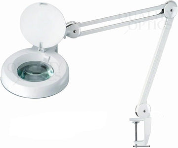 Quality Optics® Professional Series Illuminated Workstation Swing Arm Magnifier 8LED Diopter