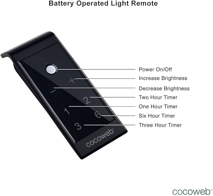 Cocoweb 22" Grand Piano Lamp, LED, Adjustable, Quality Lighting in Black with Brass Accents, with Rechargeable Battery Pack - GPLEDV-22D-BP4