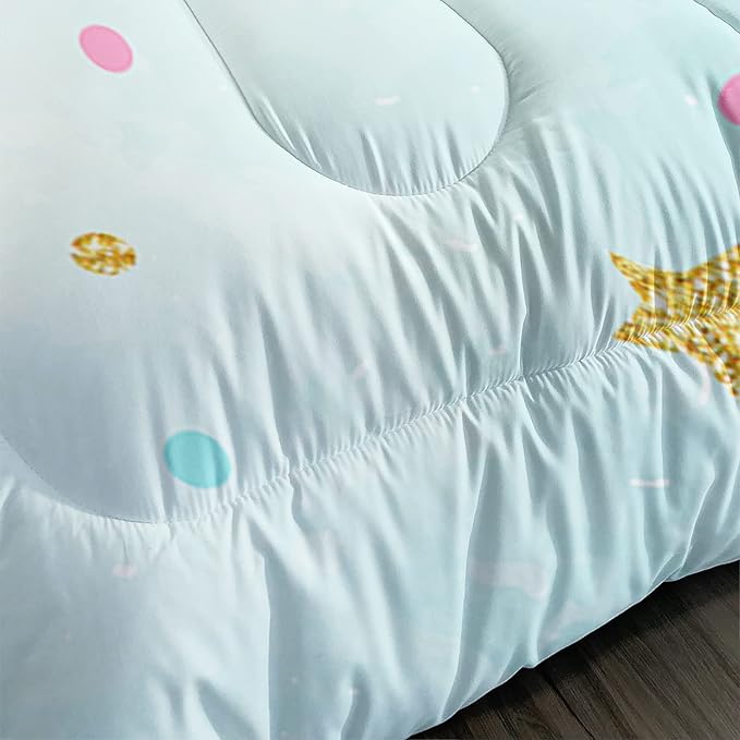 CVHOUSE Butterfly Bedding Set,Butterfly Comforter Queen,Butterfly Comforter Set for Girls Kids Teens,Butterflies Quilt Set with 1 Comforter and 2 Pillow Cases- 3 Piece