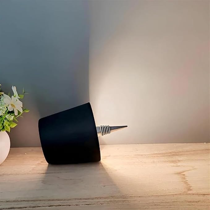 Wireless Wine Bottle Light Head, Portable LED Wireless Bottle Lamp with 3 Modes Light Dimming Pridola, Rechargeable Touch Control Wine Bottle for Any Bottle (Black)