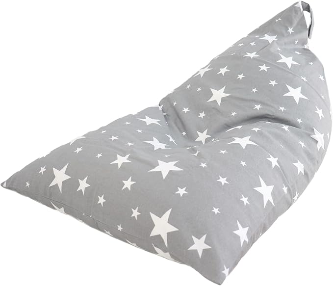 stuffed animal storage, bean bag chairs for kids, 100% Cotton Washable plush animal storage. room organization for stuff animal, Linens, Quilts & Pillows | Triangular | Twinkle Twinkle