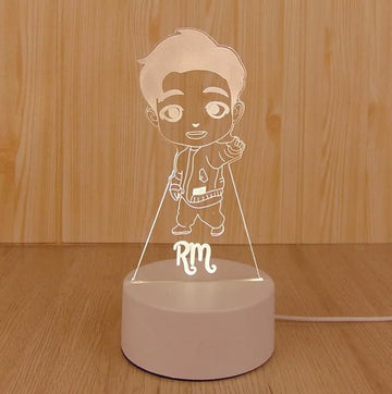 RM Kpop Bangtan Boys LED Night Light Bedroom Desk Lamp - Perfect Holiday Gift, Birthday Gift, Christmas Gift (Novelty Item, Limited Stock)