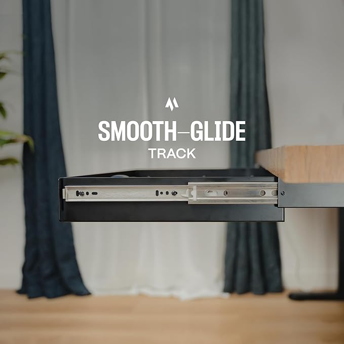 Under Desk Drawer For Desk, Standing Desk Drawer Attachment Under Desk Drawer Slide Out, Carbon Steel Office Drawers Under Desk Pull Out Undermount Drawer, Sliding Underdesk Drawer - 13*8*2.8 in