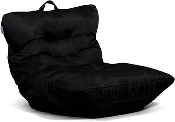 Big Joe Roma Bean Bag Chair, Black Smartmax, Durable Polyester Nylon Blend, 3 feet