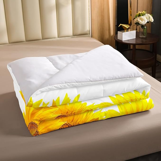 Pig Comforter Set Full Sunflower Bedding Set For Kids Boys Girls Farmhouse Animals Duvet Set Funny Cute Pig Quilt Set Rustic Country Plant Floral Comforter Set Turquoise Wooden Comforter Set