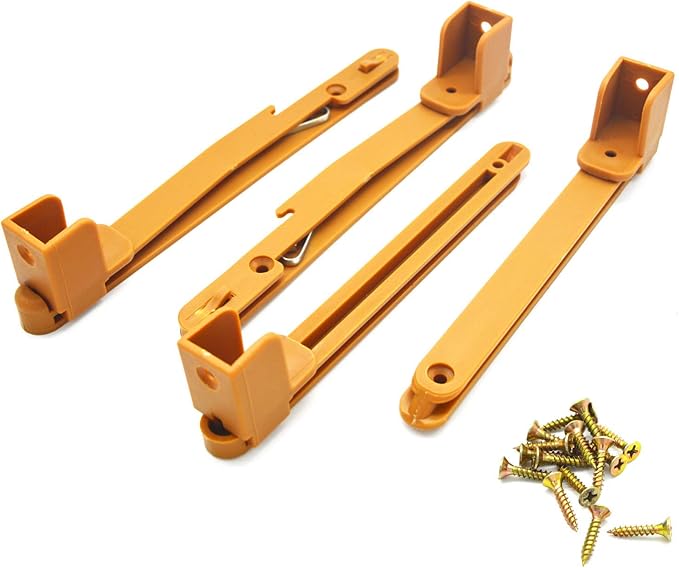 Crib fence Lifter Lifting Rail Connection Set Brown w Screws