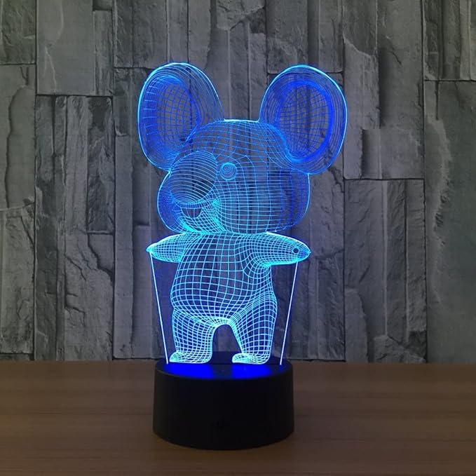 3D Koala Night Lights USB LED Lamp Home r2d2 3D Arts Lamp - 7 Colors Changing Bedroom Decor Night Light Gifts for Child