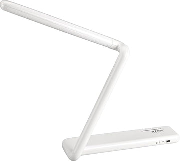 On My Desk Folding LED Rechargeable Lamp, 10.5", White