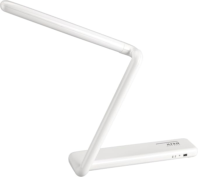 On My Desk Folding LED Rechargeable Lamp, 10.5", White