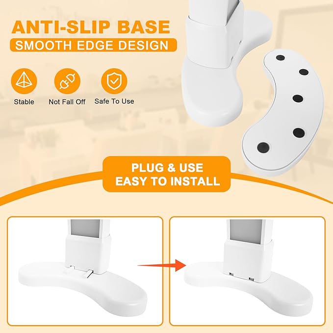 Super Bright Half Moon Light for Nail Desk, Upgrade Nail Lamp for Desk with Stepless Dimming, Half Moon Desk Lamp 3 Color Temperature