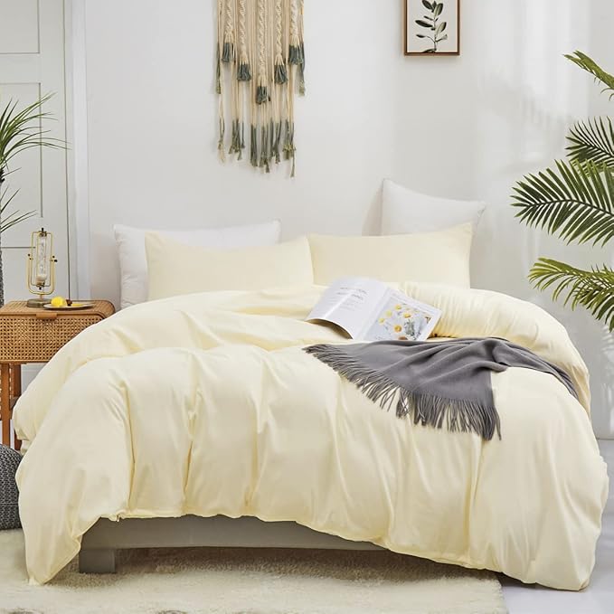 Light Yellow Comforter Set Twin Off White Bedding Set Beige Comforter Set Twin Girls Breathable Ivory Bedding Set Women Soft Off White Twin Ivory Bedding Comforter Set Twin