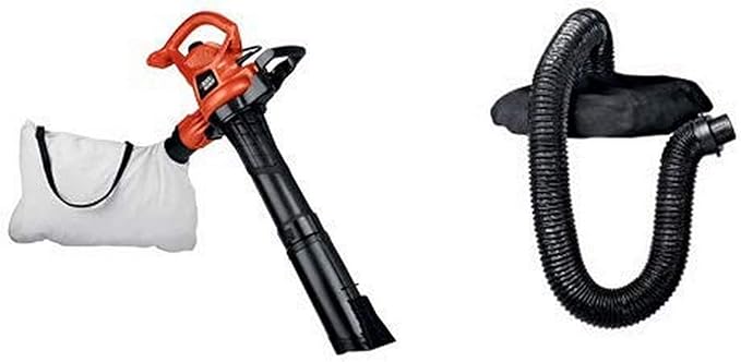BLACK+DECKER 3-in-1 Electric Leaf Blower with Blower/Vacuum Leaf Collection System (BV3600 & BV-006L)