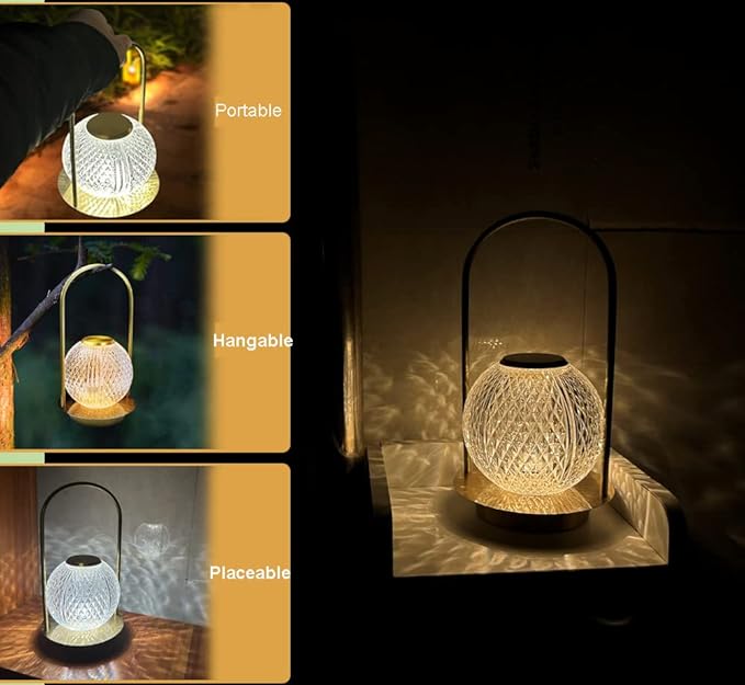 Portable Metal Desk Lamp, 16 Colors LED Rechargeable Night Light with Remote/Touch Control and USB, Gifts for Kids Friends Lover