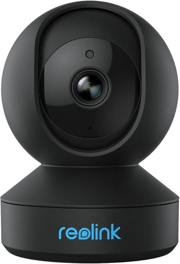 REOLINK Indoor Security Camera E1 Pro(Black), 4MP Plug-in Pet Camera Support 2.4/5 GHz WiFi, 360 Degree Auto Tracking Baby/Dog Monitor, Person/Pet Detection, Night Vision, 2 Way Audio, Local Storage