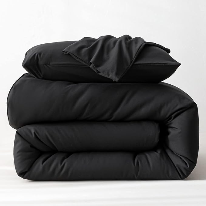 ROSGONIA California King Comforter Set Black, 3pcs (1 Boho Cal King Comforter & 2 Pillowcases), All Season Bedding Soft Bedspread Blanket Quilt