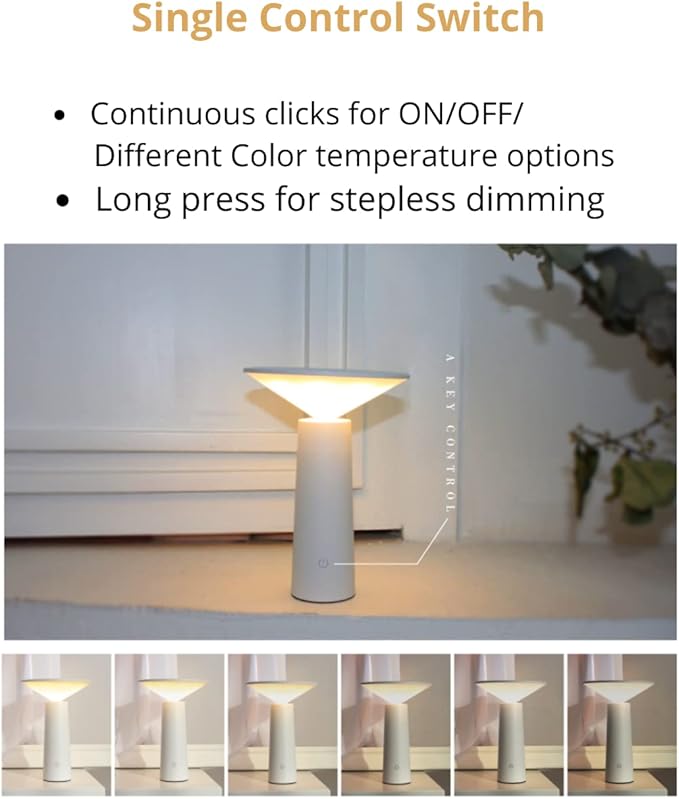 Vortex LS-8925 MINI I LAMP Creative Nordic Style USB Charging Learning Touch Switch Eye Protection Student Dormitory Rechargeable Dimmable Night Light I LED Desk Lamp