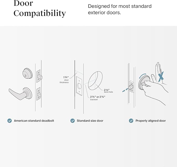 Level Lock Smart Lock - World's Smallest Smart Lock - Level App for iOS & Android - Works with Apple Home (Matte Black)