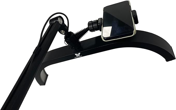 Existing Beauty LED Half Moon Light for Nail Desk with Desk Clamp - Desk Light for Nail Tech - Adjustable Brightness, Warm to Cool Light - Esthetician Light for Lash Artists, Nail Salons - Easy Setup
