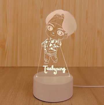 Taehyung Kpop Bangtan Boys LED Night Light Bedroom Desk Lamp (V) - Perfect Holiday Gift, Birthday Gift, Christmas Gift (Novelty Item, Limited Stock)