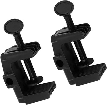 2 Pcs Desk Clamp Work Light Mounting Bracket Heavy-duty Plastic Table Mounting Clamp for Desk Lamp, Magnify Lamp, Tablet Holder, Etc