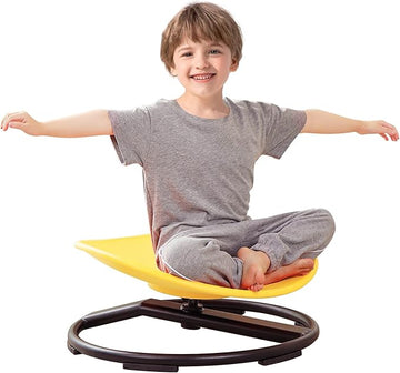 Kids Sensory Chair for Autism Kids Swivel Chair, Sensory Spin Chair Seat Improve Physical Coordination Wobble Chair for Kids Sit and Spin Relief of Motion Sickness