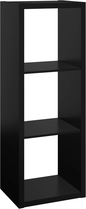 ClosetMaid 4548 Decorative Open Back 3-Cube Storage Organizer, Black