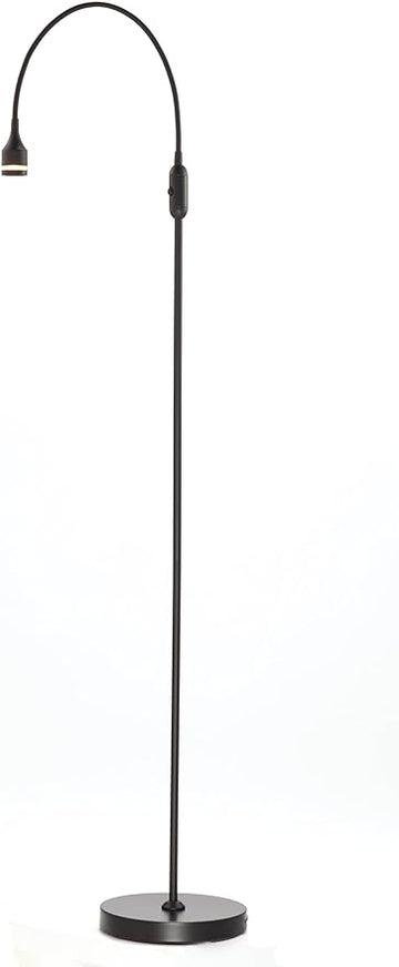 Adesso 3219-01 Prospect 45"-56" LED Floor Lamp, Black, Smart Outlet Compatible