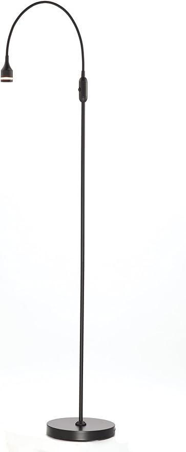 Adesso 3219-01 Prospect 45"-56" LED Floor Lamp, Black, Smart Outlet Compatible