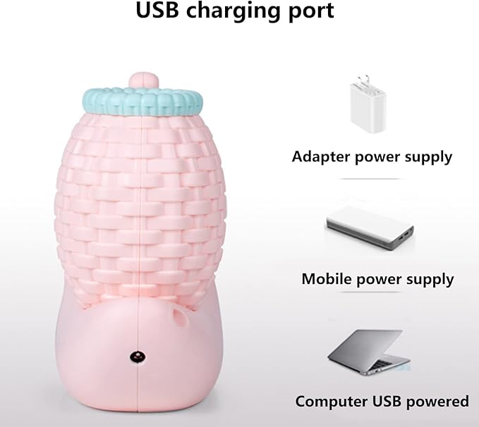 LED Desk Lamp USB Charging, Cartoon Animal LED Small Desk Lamp, Multifunction Table Lamp, LED Desk Lamp with Pen Holder for s (pink)