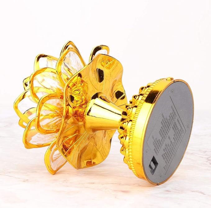 GLOGLOW Buddha Machine, LED Lotus Lamp Buddha Lamp Prayer Machine Prayer Machine with 36 Songs (without Battery)