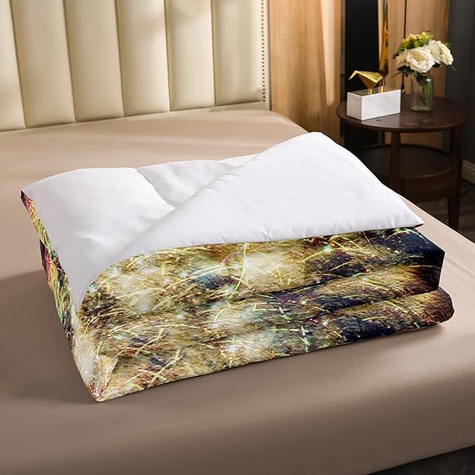 Erosebridal American Flag Comforter Eagle Room Decorative Comforter Set Full Size Firework Bedding Set Wildlife Animal Bird Down Comforter Soft Lightweight Quilt Set with 2 Pillowcases