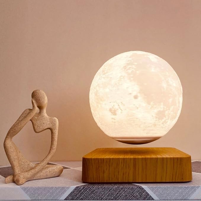 Levitating Moon Lamp, Floating Moon Lamp Magnetic Levitation Moon Light Gifts for girls, boys, Children and teenagers