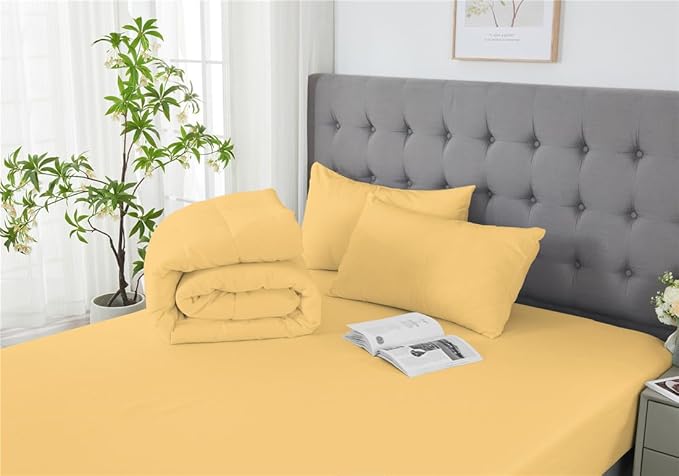 3 Piece Solid Color All Season Bedding Comforter Set Microfiber Soft Lightweight Bedding Set for Kids Teens Adults Room Decor with 1 Comforter and 2 Pillowcases Twin