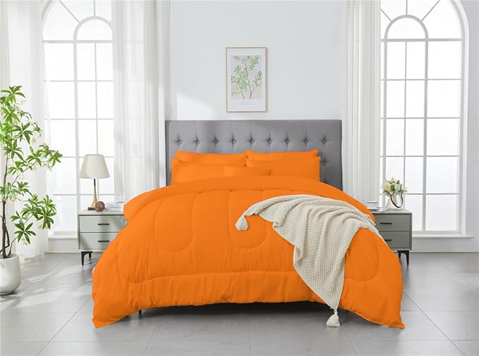 3 Piece Solid Color All Season Bedding Comforter Set Microfiber Soft Lightweight Bedding Set for Kids Teens Adults Room Decor with 1 Comforter and 2 Pillowcases King