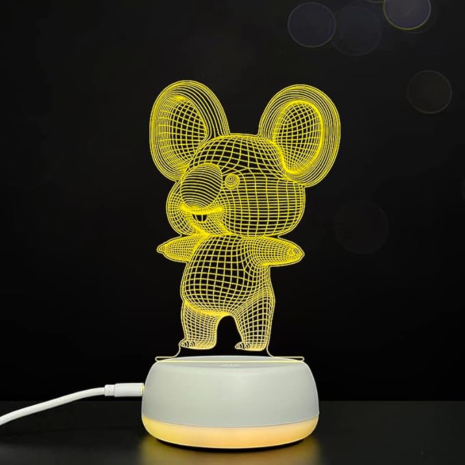 3D Koala Night Lights USB LED Lamp Home r2d2 3D Arts Lamp - 7 Colors Changing Bedroom Decor Night Light Gifts for Child