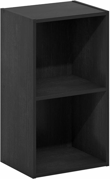 Furinno Luder Bookcase / Book / Storage, 2-Tier Cube, Blackwood