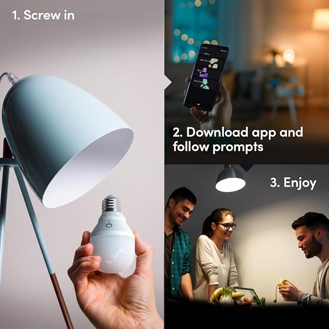 LIFX White A19 WiFi Smart LED Light Bulb, Dimmable, No Hub Required, Works with Alexa and Apple Home Kit, Hey Google, 2700k Warm White, 650 Lumens, 25,000-hour Lifetime, L3A19LW06E26US/12, 12 Pack