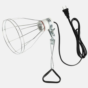 Simple Deluxe E26 Clamp Lamp Light with Steel Cage Wire Grillup, Suit for 250W Lamp (No Bulb Included) with 6 ft Cord, 1 Pack