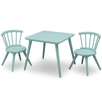Delta Children Windsor 2 Chair, 3 Piece Set, Aqua