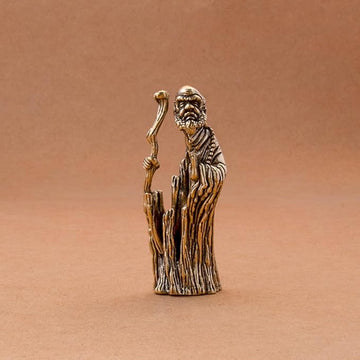 Handmade Pure Copper Dharma Arhat Statue - Stunning Home and Office Decor-Gift for Buddhism Enthusiasts（Dharma）